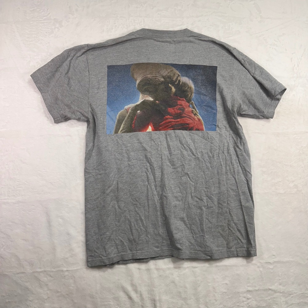 Supreme E.T. Extra-Terrestrial Tee Size L Grey Movie Graphic Short Sleeve Mens